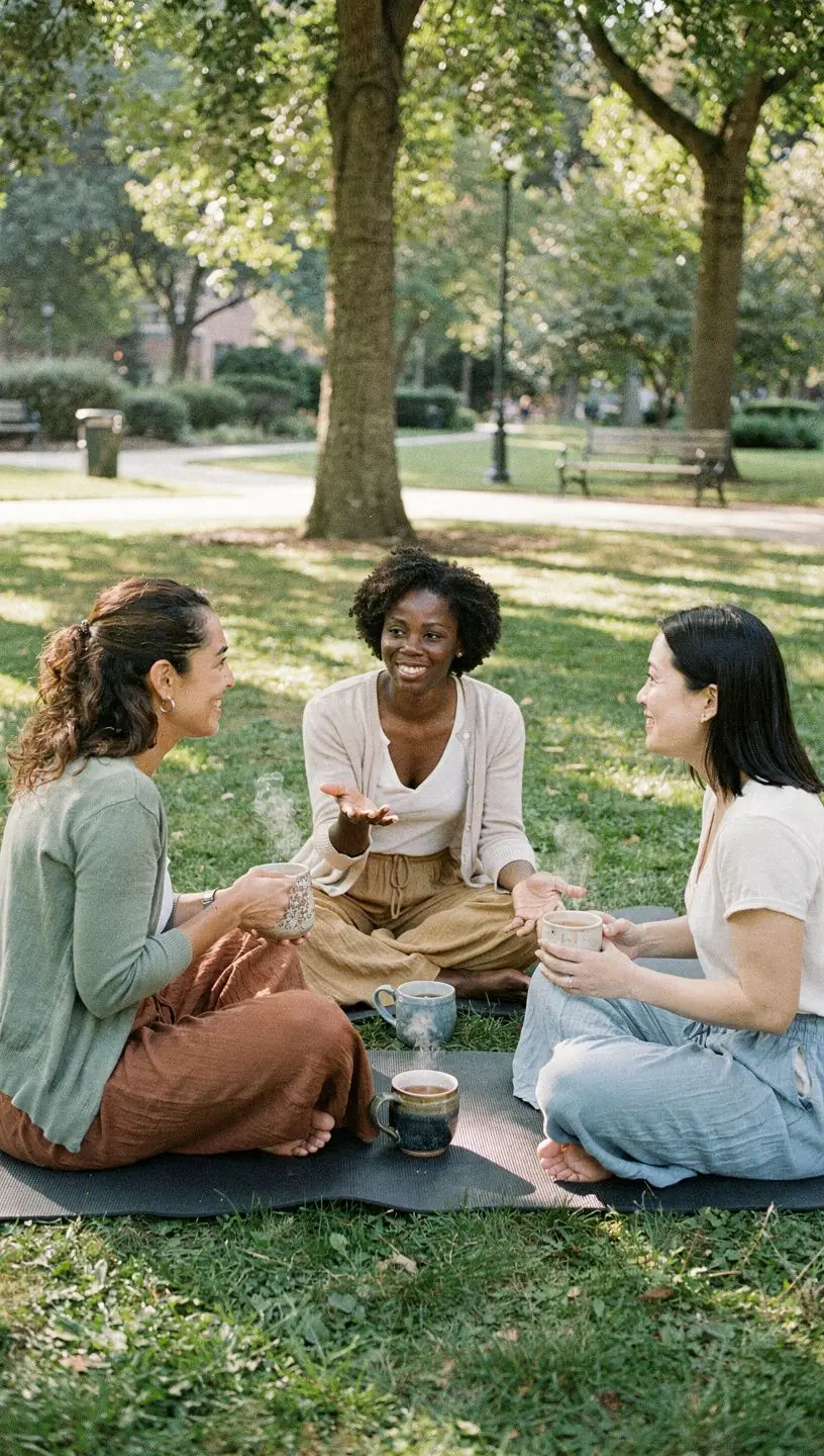 Digital platforms showcasing community stories and connections