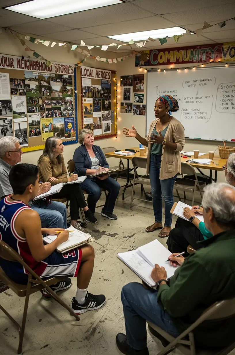 Creative workspace atmosphere